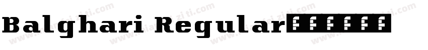 Balghari Regular字体转换